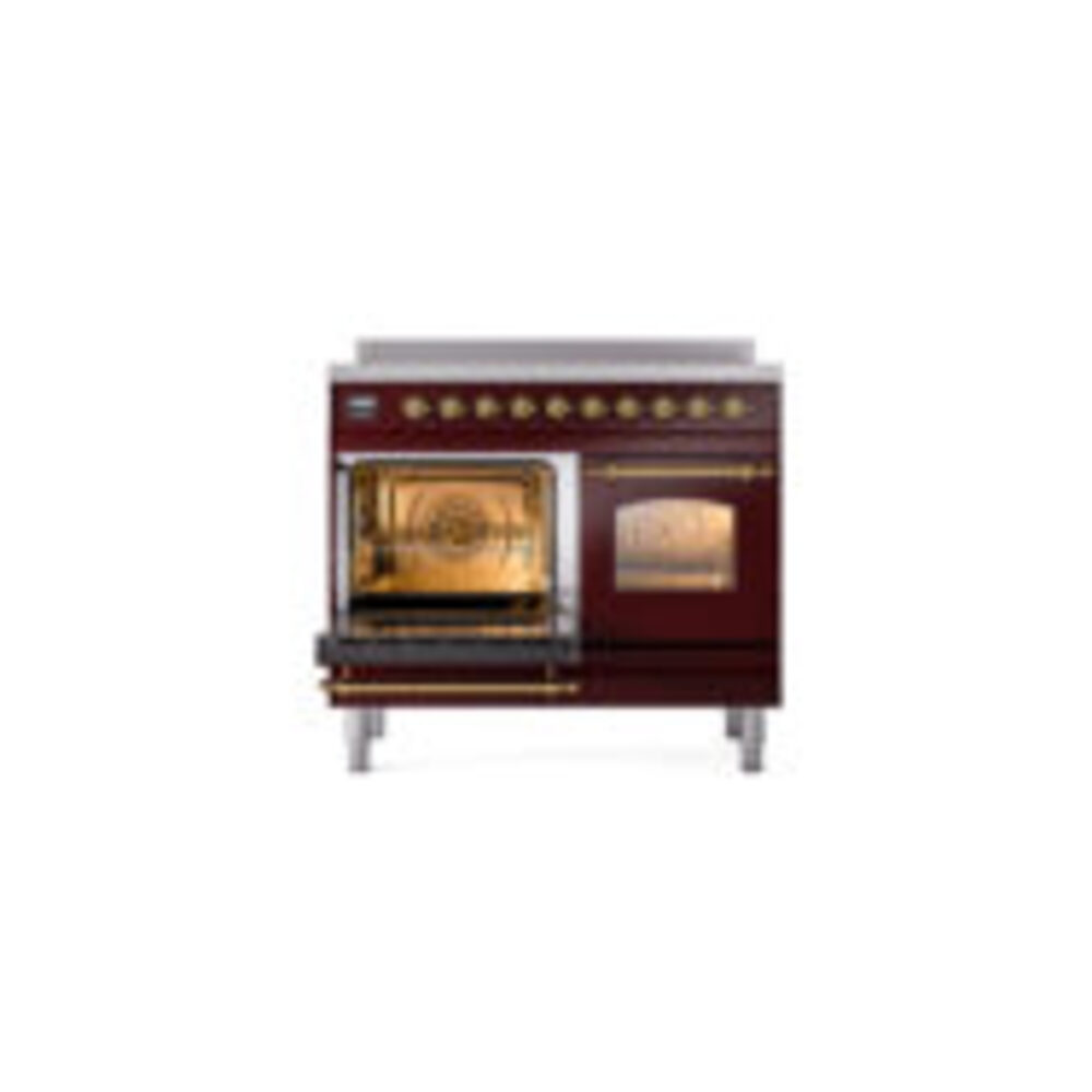 ILVE UPDI406NMPBUG Nostalgie II 40" Induction Range, main oven door opened