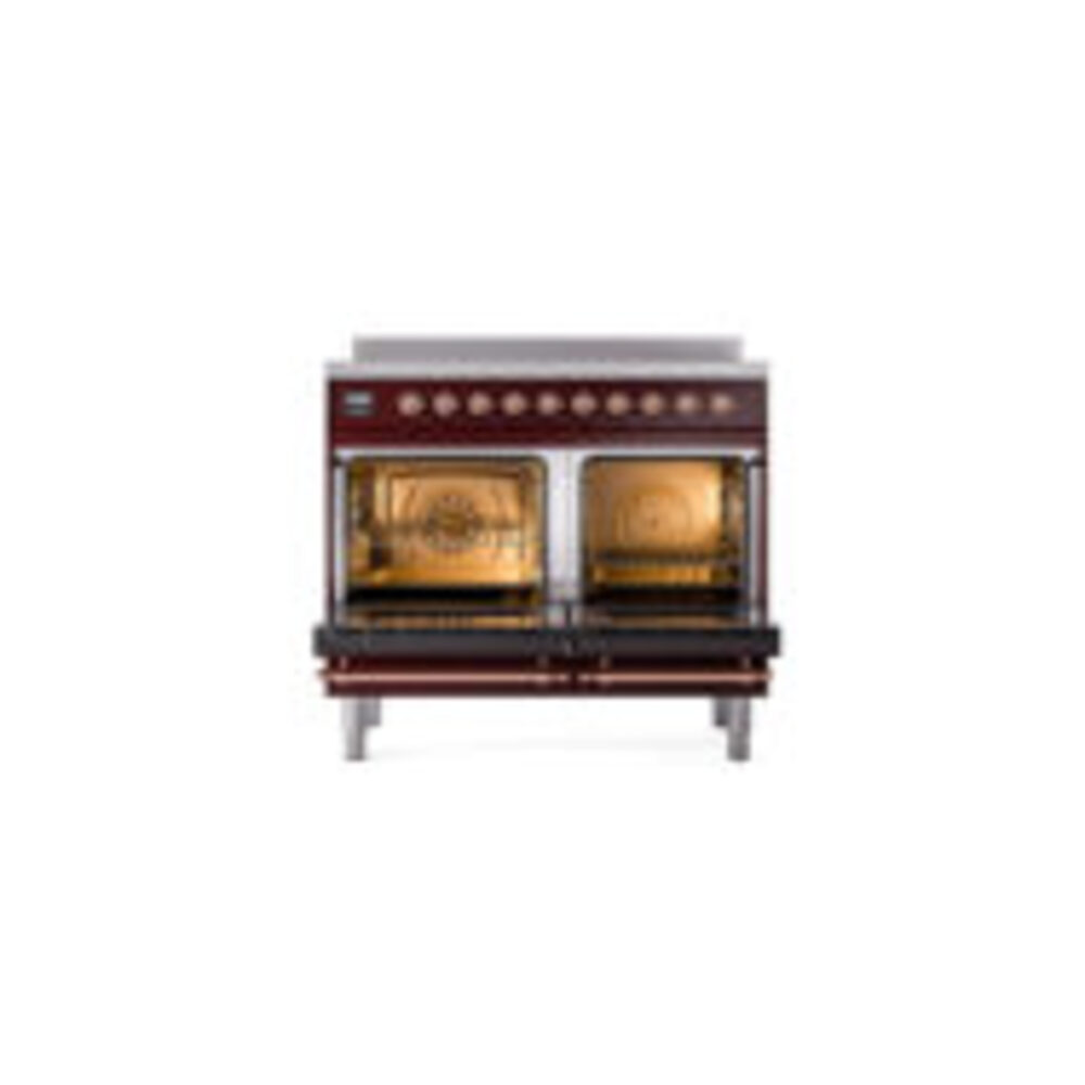 ILVE UPDI406NMPBUP Nostalgie II 40" Induction Range, oven doors opened