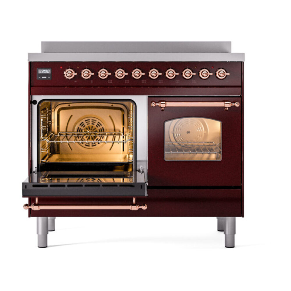 ILVE UPDI406NMPBUP Nostalgie II 40" Induction Range, main oven door opened