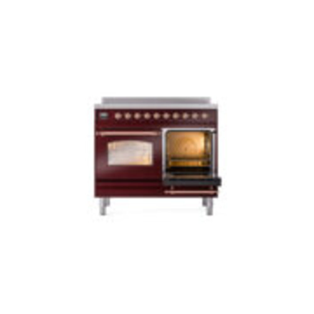 ILVE UPDI406NMPBUP Nostalgie II 40" Induction Range, side oven door opened