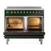 ILVE UPDI406NMPEGB Nostalgie II 40" Induction Range, oven doors opened
