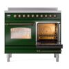 ILVE UPDI406NMPEGB Nostalgie II 40" Induction Range, side oven door opened