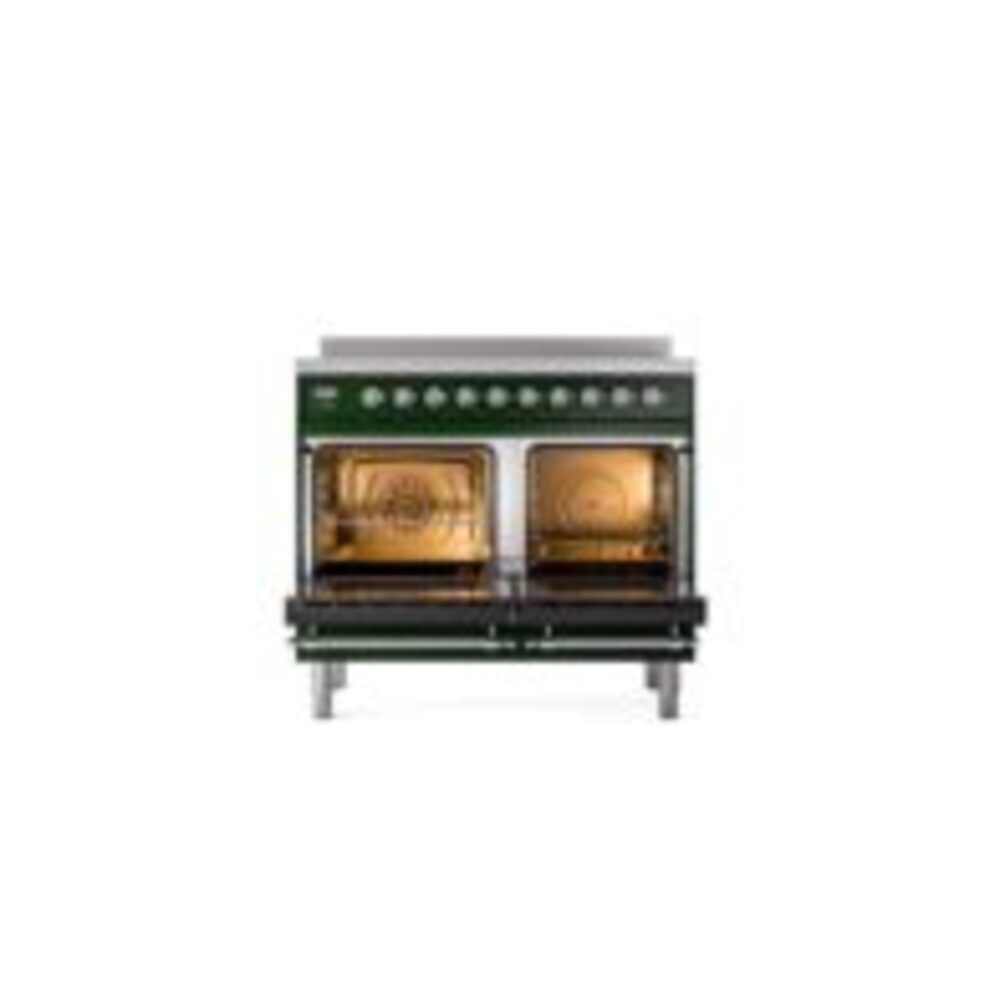 ILVE UPDI406NMPEGC Nostalgie II 40" Induction Range, oven doors opened