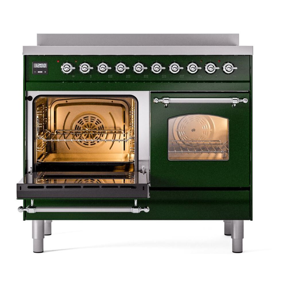 ILVE UPDI406NMPEGC Nostalgie II 40" Induction Range, main oven door opened