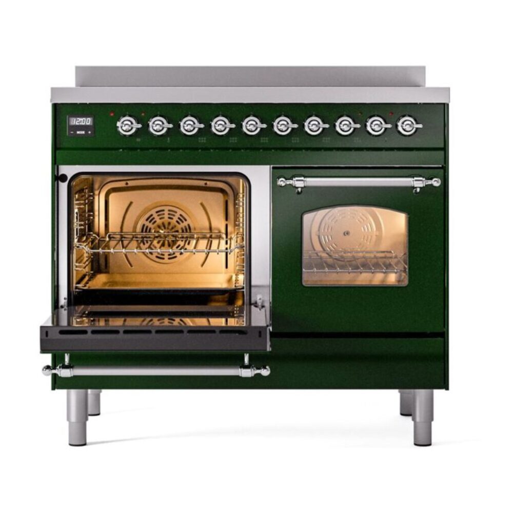 ILVE UPDI406NMPEGC Nostalgie II 40" Induction Range, main oven door opened