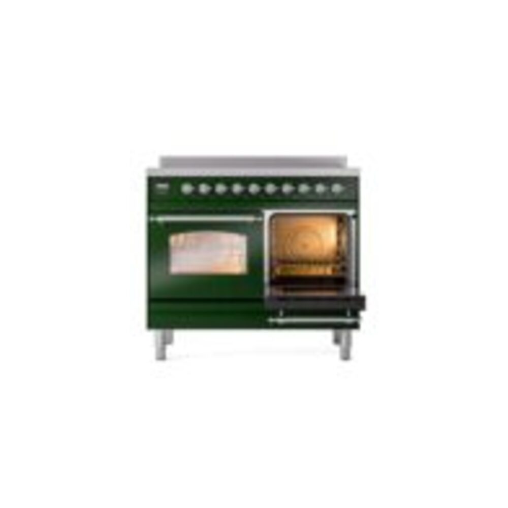 ILVE UPDI406NMPEGC Nostalgie II 40" Induction Range, side oven door opened