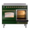 ILVE UPDI406NMPEGG Nostalgie II 40" Induction Range, side oven door opened