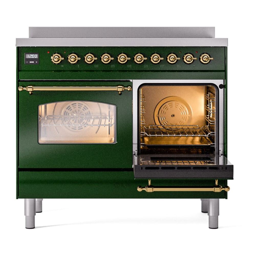 ILVE UPDI406NMPEGG Nostalgie II 40" Induction Range, side oven door opened