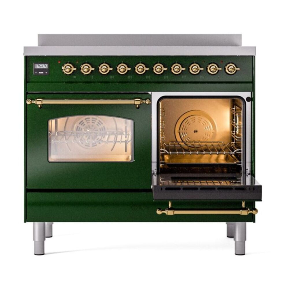 ILVE UPDI406NMPEGG Nostalgie II 40" Induction Range, side oven door opened