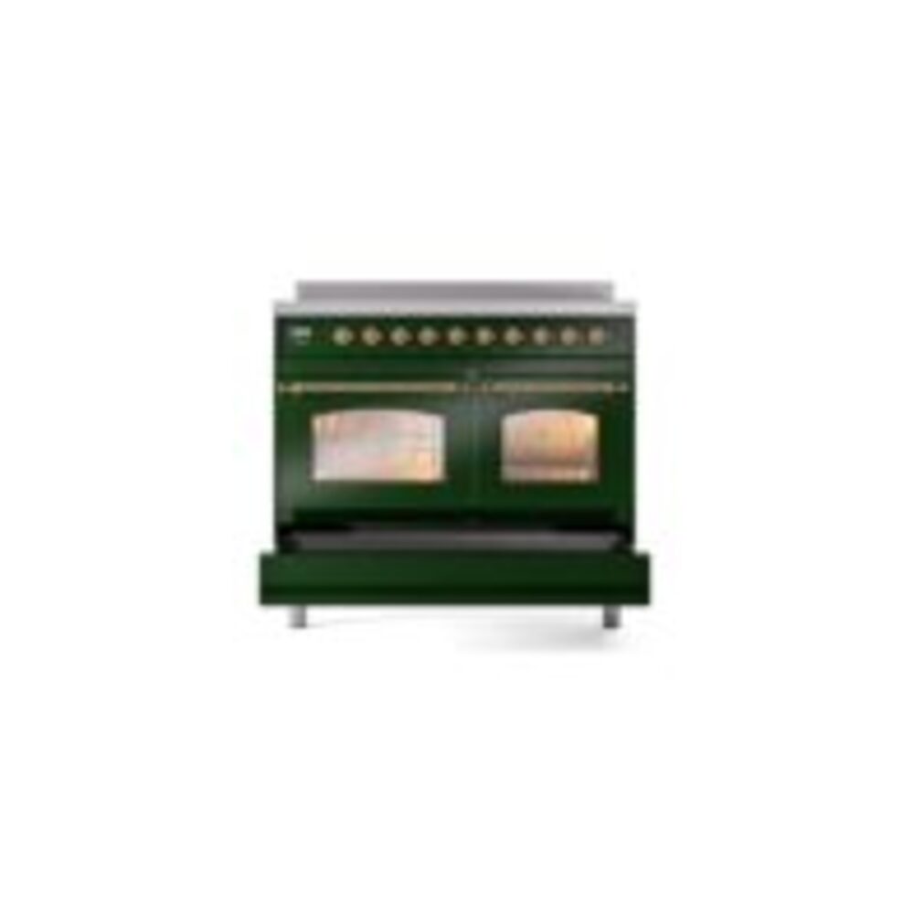 ILVE UPDI406NMPEGG Nostalgie II 40" Induction Range, drawer opened