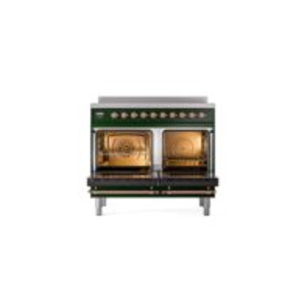 ILVE UPDI406NMPEGP Nostalgie II 40" Induction Range, oven doors opened