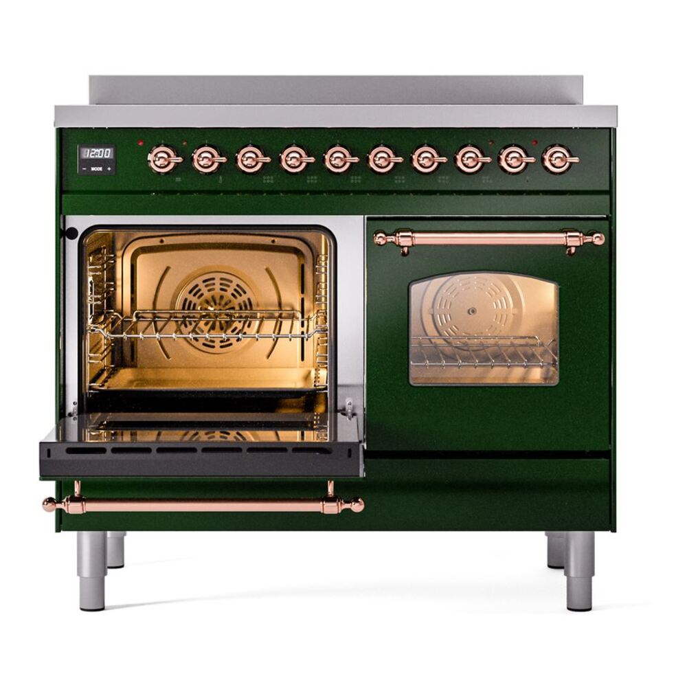 ILVE UPDI406NMPEGP Nostalgie II 40" Induction Range, main oven door opened