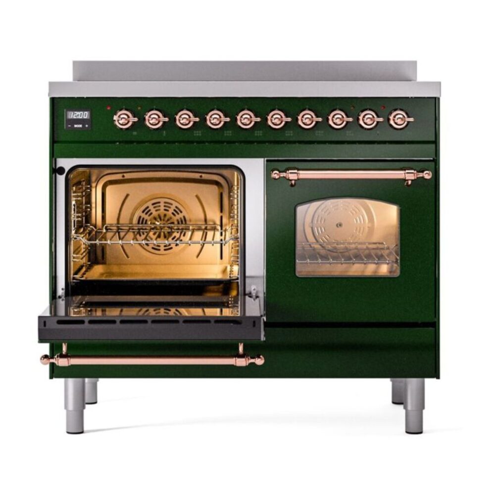 ILVE UPDI406NMPEGP Nostalgie II 40" Induction Range, main oven door opened