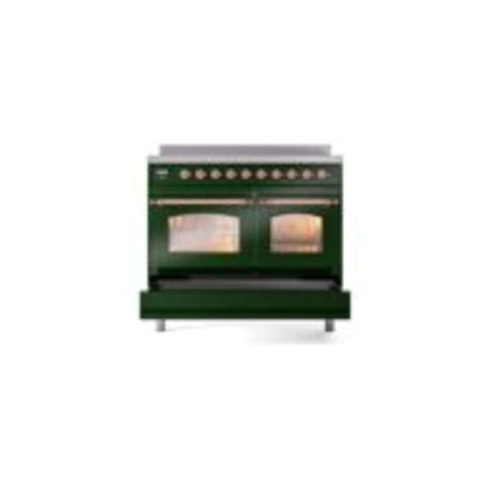 ILVE UPDI406NMPEGP Nostalgie II 40" Induction Range, drawer opened