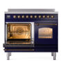 ILVE UPDI406NMPMBB Nostalgie II 40" Induction Range, main oven door opened