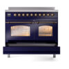 ILVE UPDI406NMPMBB Nostalgie II 40" Induction Range, drawer opened