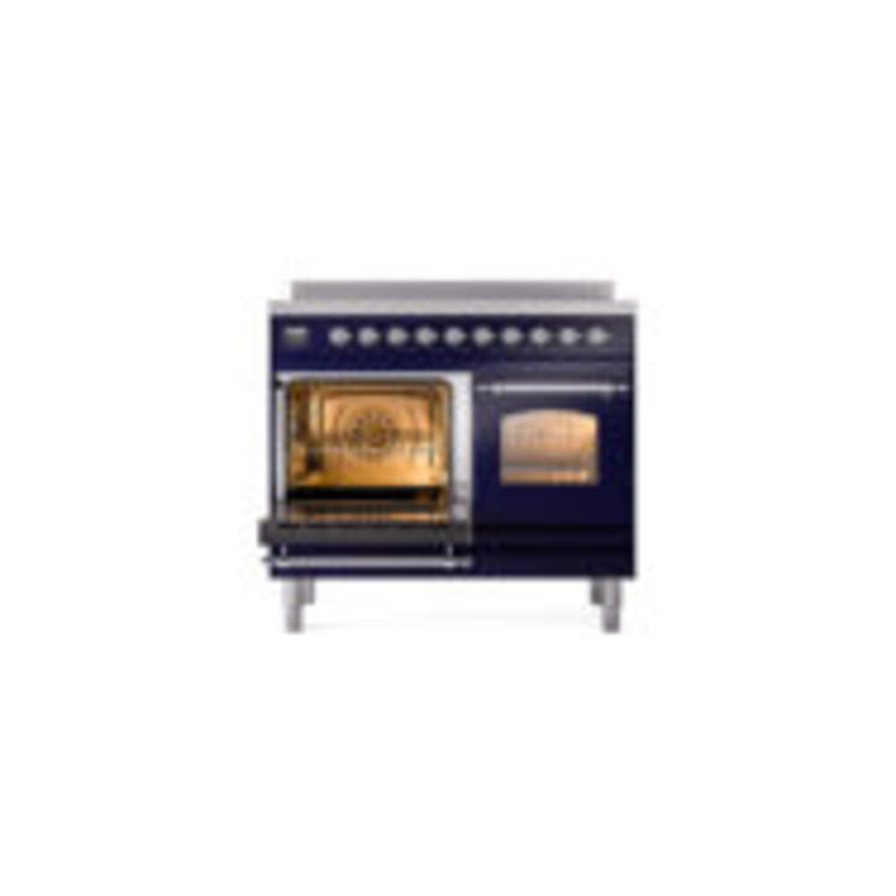 ILVE UPDI406NMPMBC Nostalgie II 40" Induction Range, main oven door opened