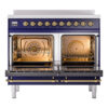 ILVE UPDI406NMPMBG Nostalgie II 40" Induction Range, oven doors opened