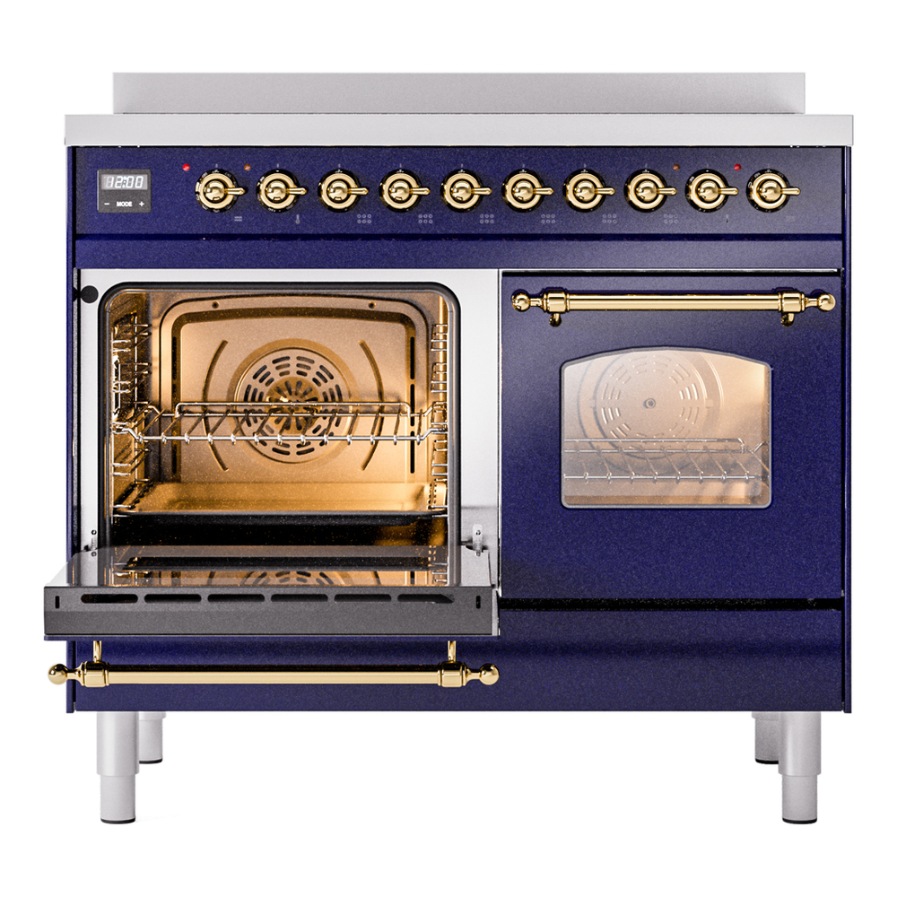 ILVE UPDI406NMPMBG Nostalgie II 40" Induction Range, main oven door opened