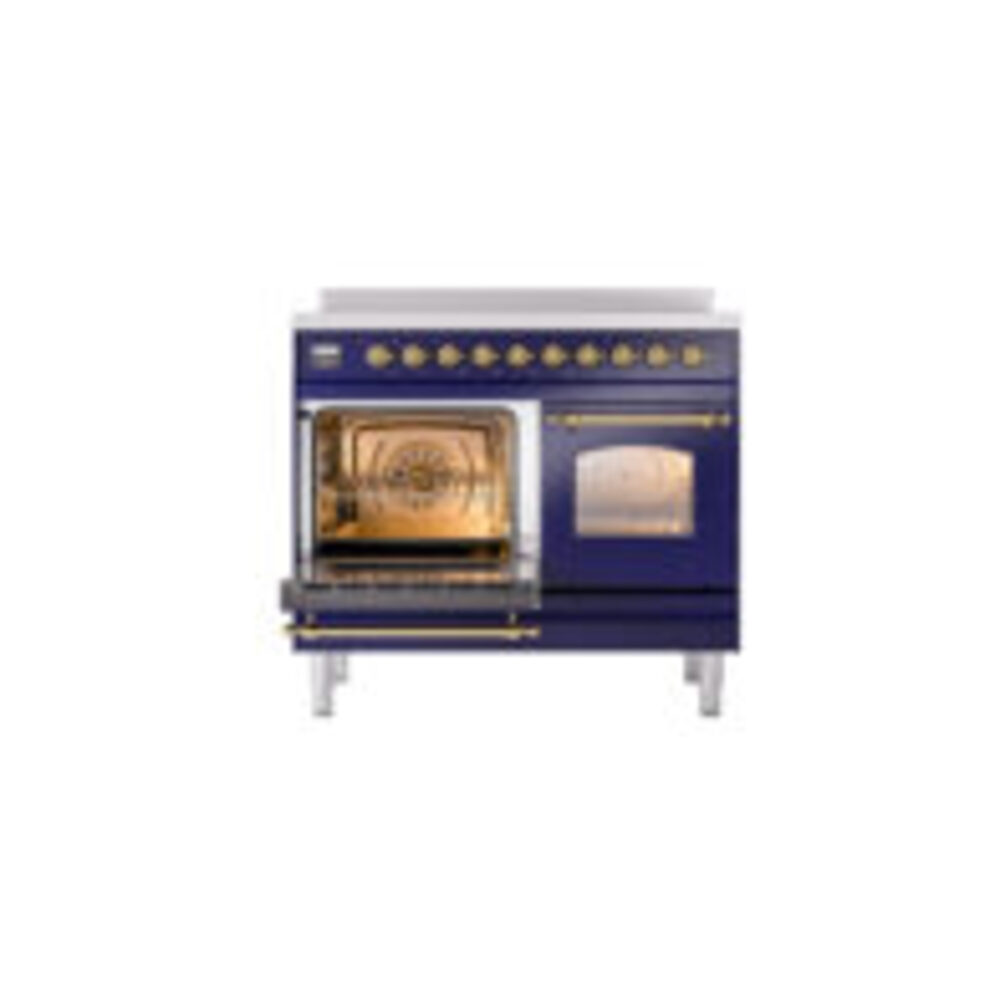 ILVE UPDI406NMPMBG Nostalgie II 40" Induction Range, main oven door opened
