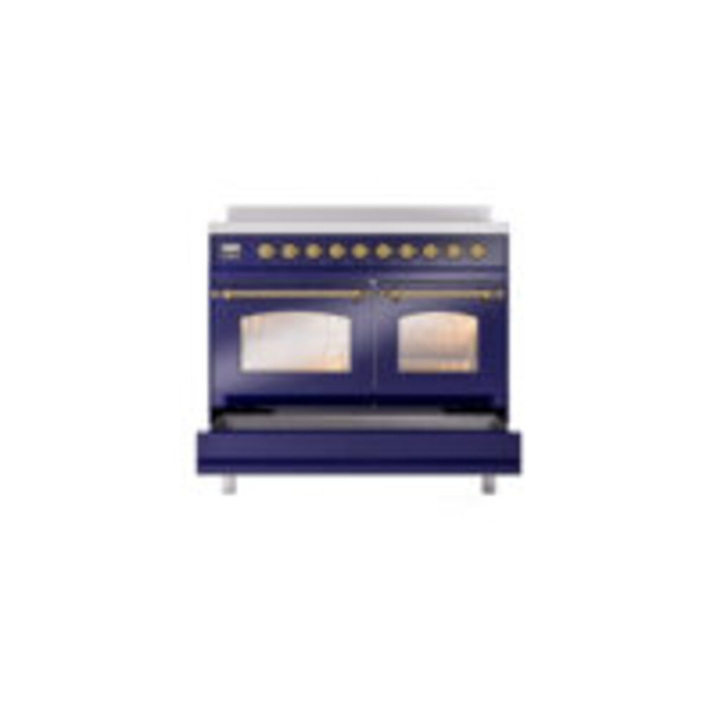 ILVE UPDI406NMPMBG Nostalgie II 40" Induction Range, drawer opened
