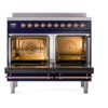 ILVE UPDI406NMPMBP Nostalgie II 40" Induction Range, oven doors opened