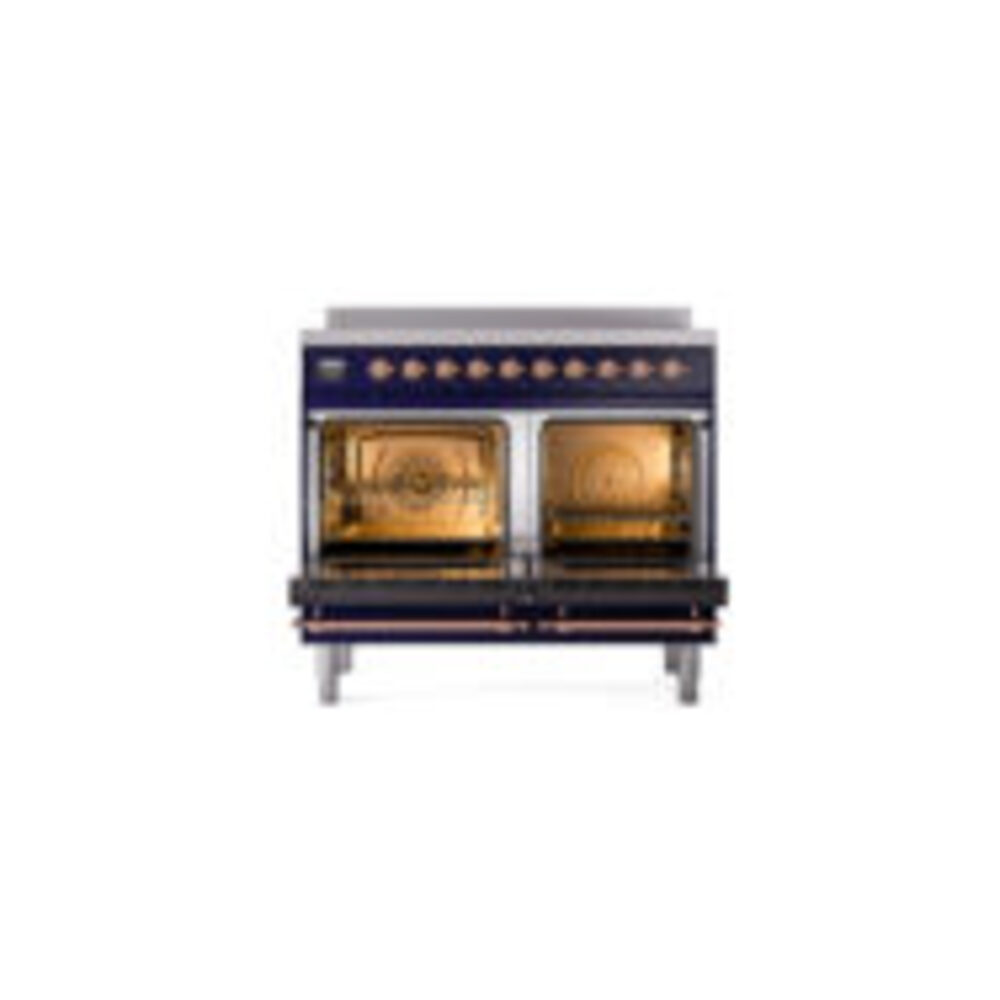 ILVE UPDI406NMPMBP Nostalgie II 40" Induction Range, oven doors opened