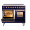 ILVE UPDI406NMPMBP Nostalgie II 40" Induction Range, main oven door opened