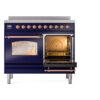 ILVE UPDI406NMPMBP Nostalgie II 40" Induction Range, side oven door opened