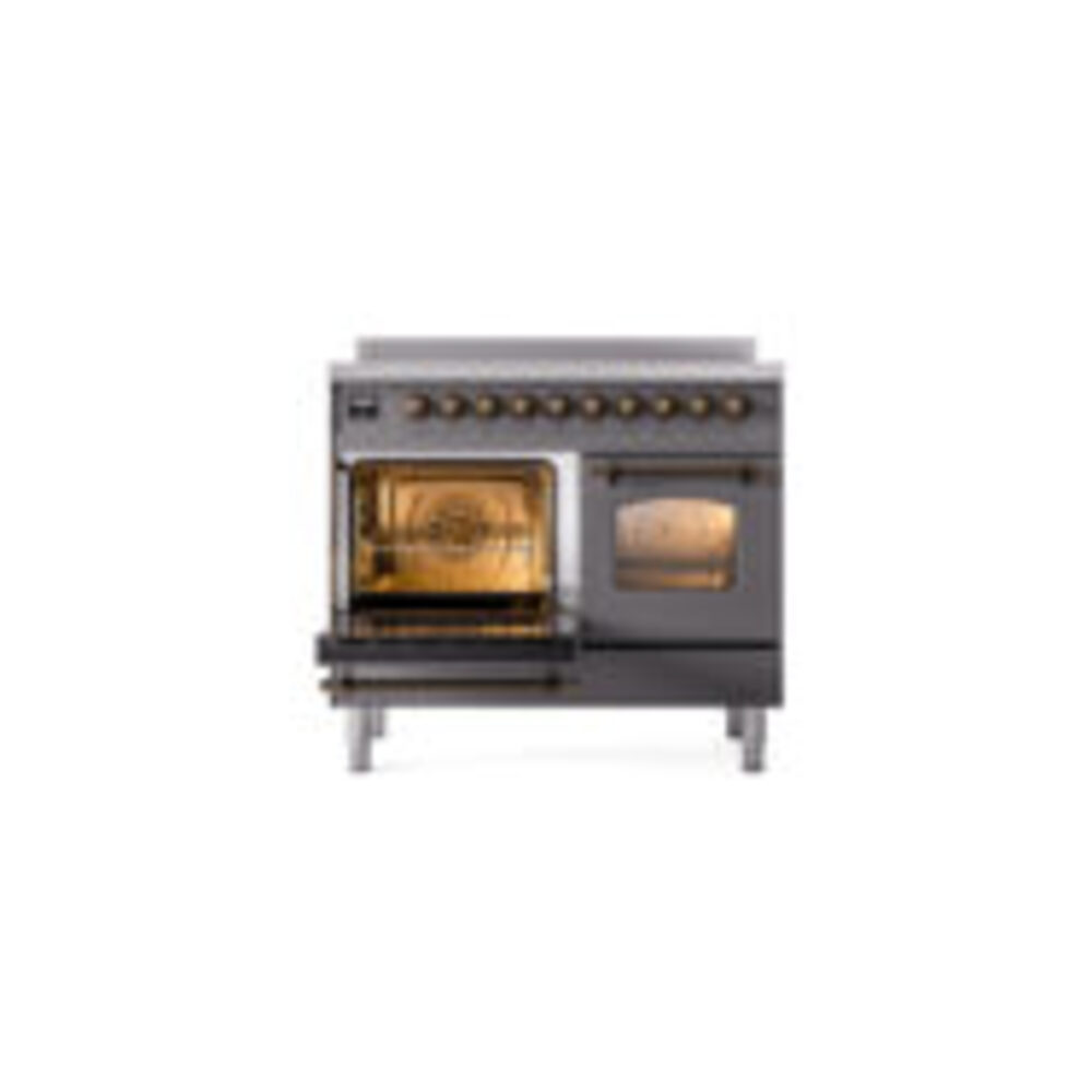ILVE UPDI406NMPMGB Nostalgie II 40" Induction Range, main oven door opened