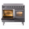 ILVE UPDI406NMPMGC Nostalgie II 40" Induction Range, main oven door opened