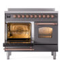 ILVE UPDI406NMPMGP Nostalgie II 40" Induction Range, main oven door opened
