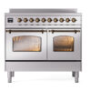ILVE UPDI406NMPSSB Nostalgie II 40" Induction Range, front view