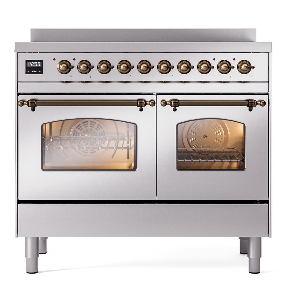 ILVE UPDI406NMPSSB Nostalgie II 40" Induction Range, front view