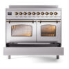 ILVE UPDI406NMPSSB Nostalgie II 40" Induction Range, drawer opened
