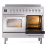 ILVE UPDI406NMPSSC Nostalgie II 40" Induction Range, side oven door opened