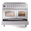 ILVE UPDI406NMPSSC Nostalgie II 40" Induction Range, drawer opened