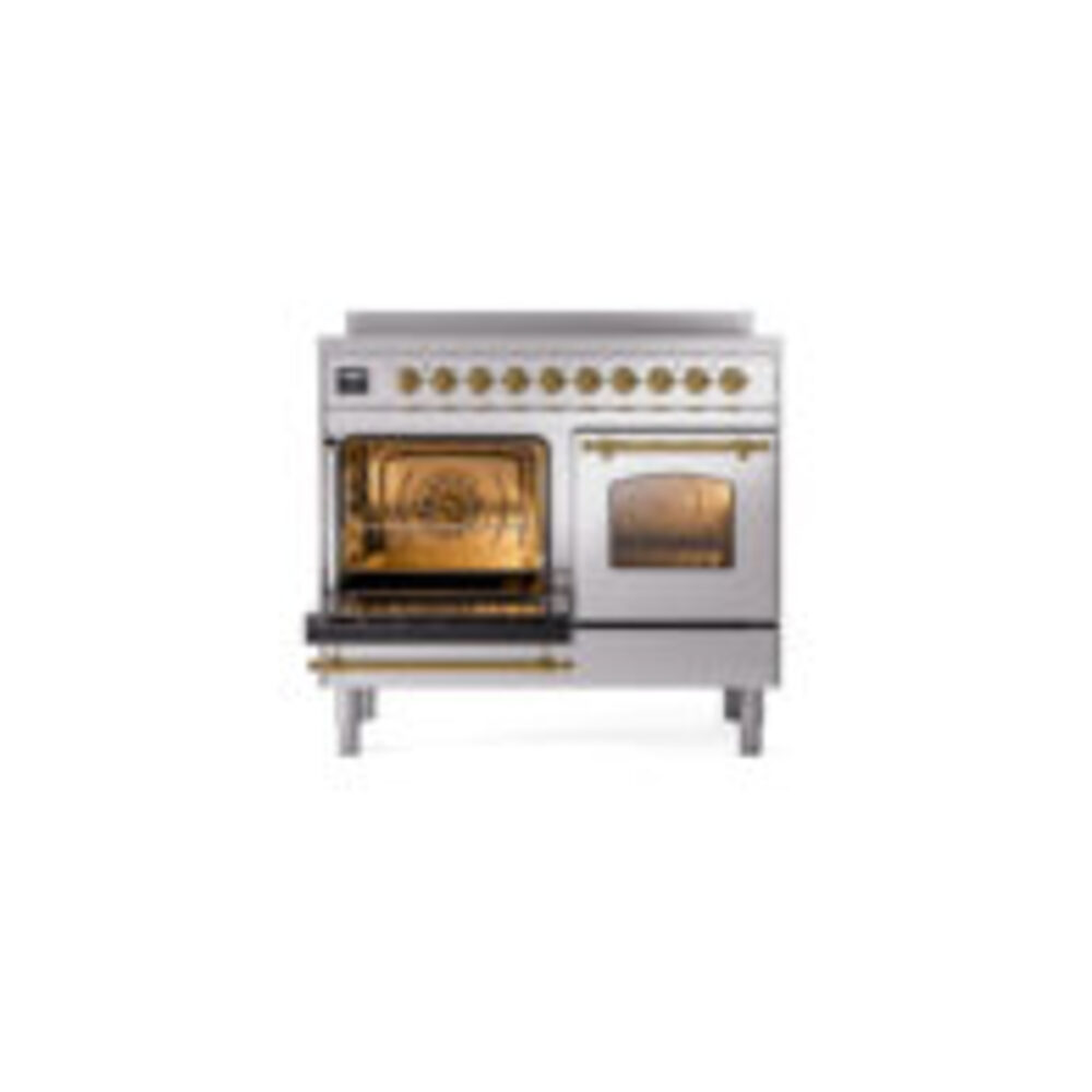 ILVE UPDI406NMPSSG Nostalgie II 40" Induction Range, main oven door opened