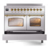 ILVE UPDI406NMPSSG Nostalgie II 40" Induction Range, drawer opened