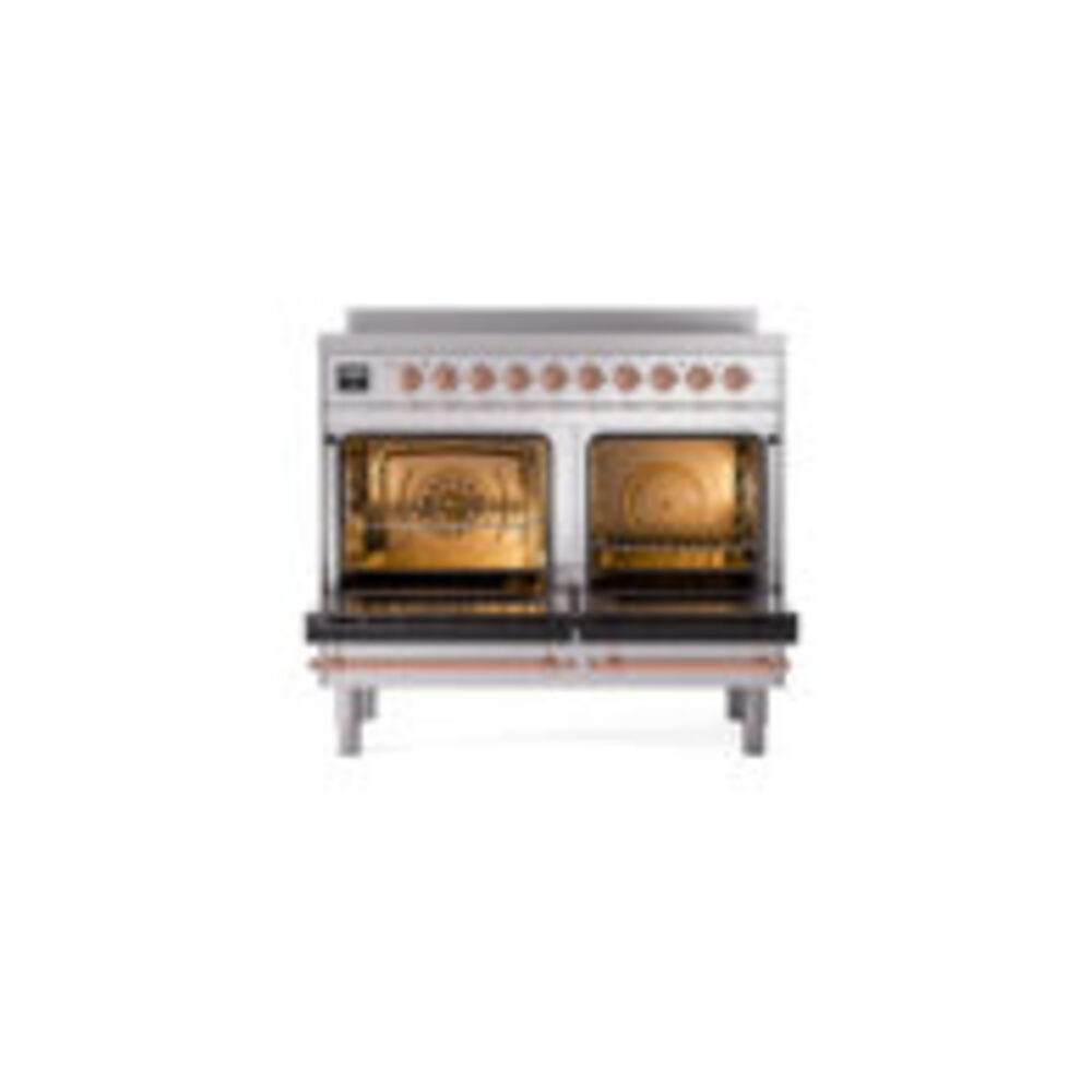 ILVE UPDI406NMPSSP Nostalgie II 40" Induction Range, oven doors opened