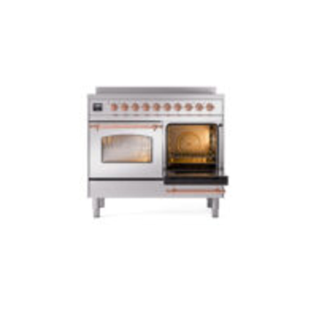 ILVE UPDI406NMPSSP Nostalgie II 40" Induction Range, side oven door opened