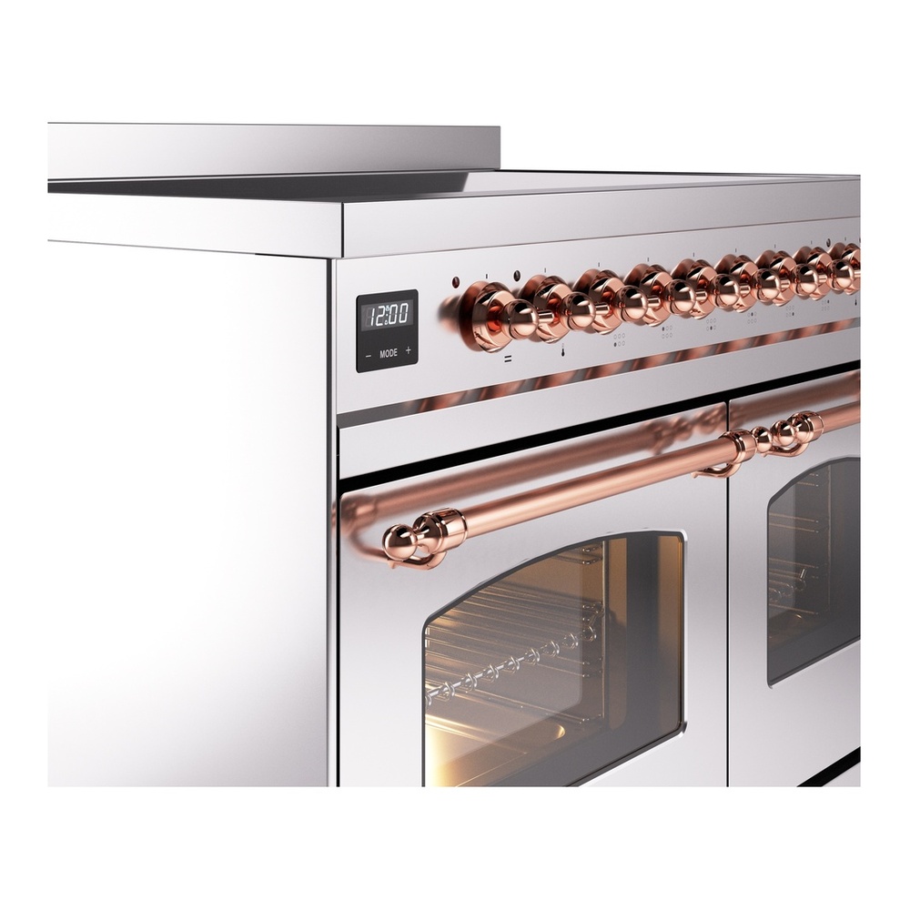 ILVE UPDI406NMPSSP Nostalgie II 40 inch Induction Range with 6 Elements (Triple Glass Door, Stainless Steel, Copper) 10 ILVE UPDI406NMPSSP Nostalgie II 40" Induction Range, details