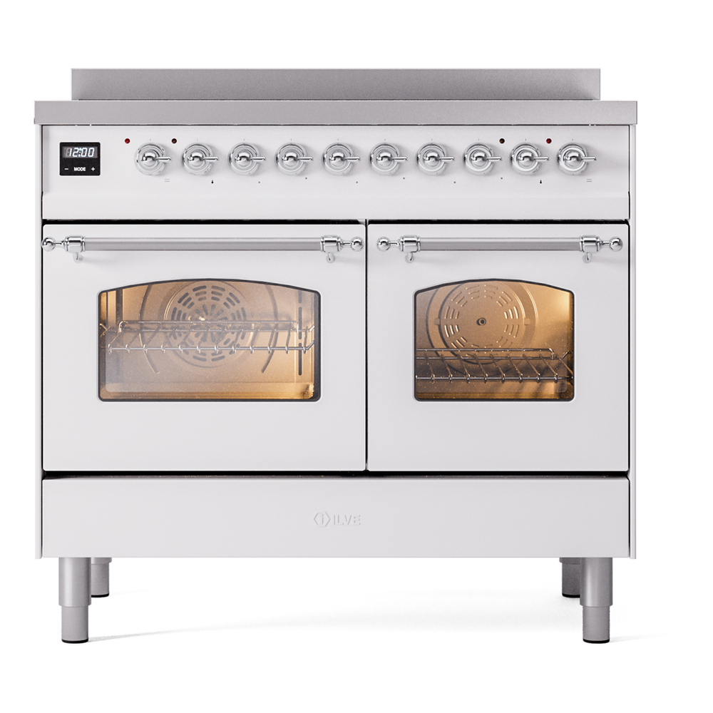 ILVE UPDI406NMPWHC Nostalgie II 40" Induction Range, front view