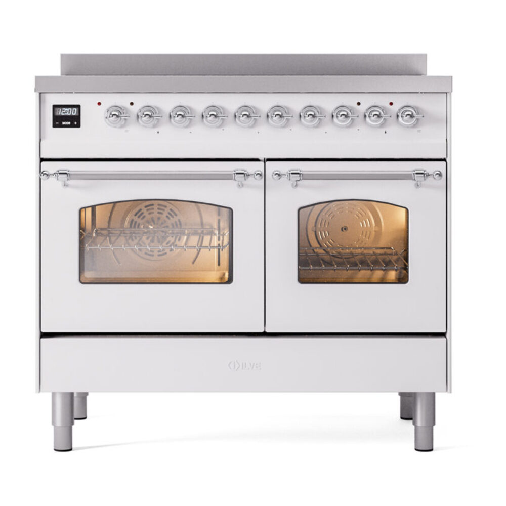 ILVE UPDI406NMPWHC Nostalgie II 40" Induction Range, front view