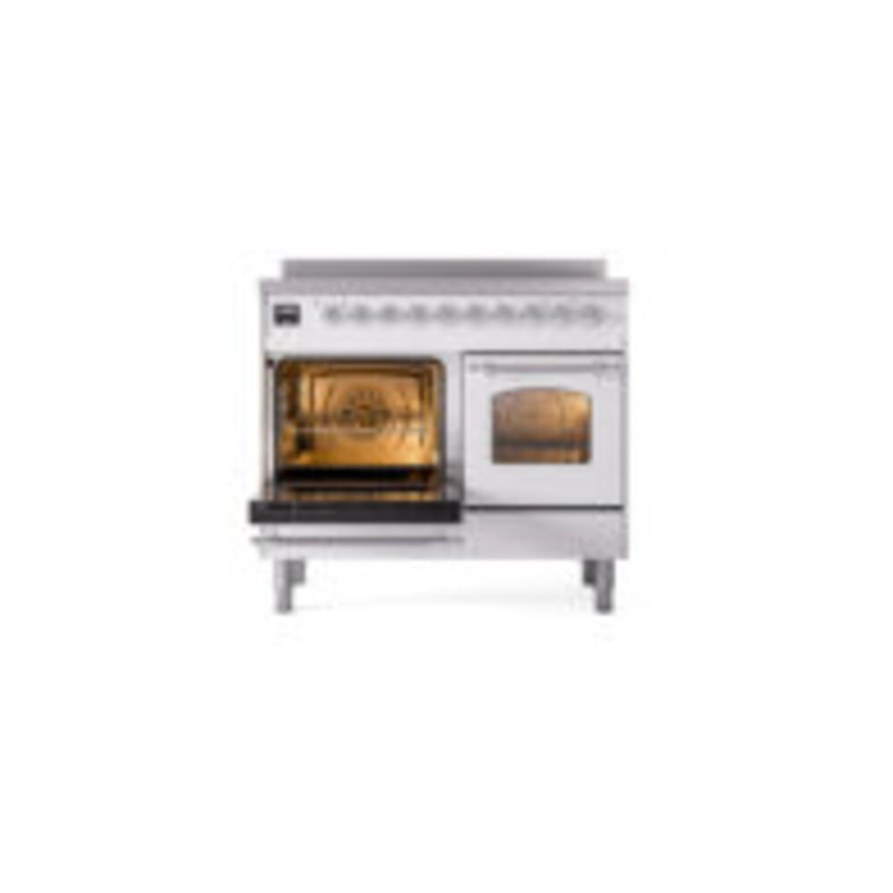 ILVE UPDI406NMPWHC Nostalgie II 40" Induction Range, main oven door opened