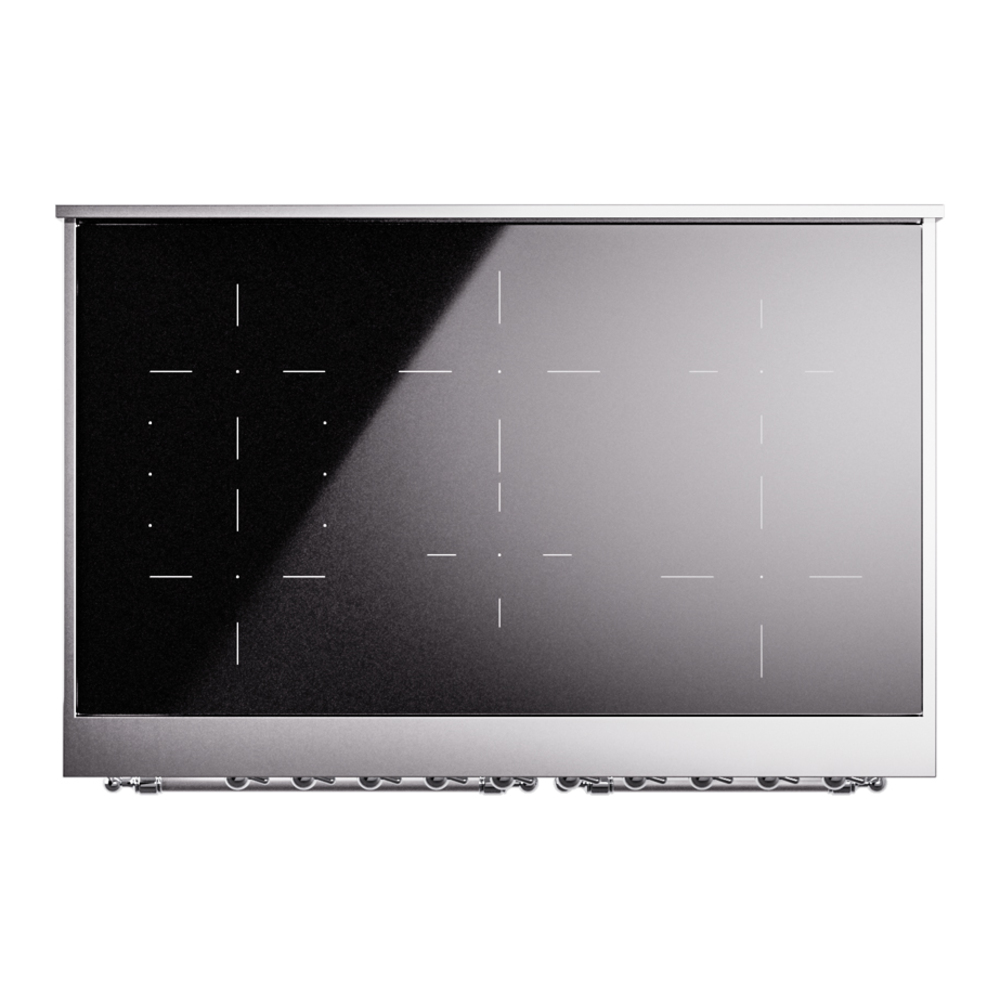 ILVE UPDI406NMPWHC Nostalgie II 40" Induction Range, top view