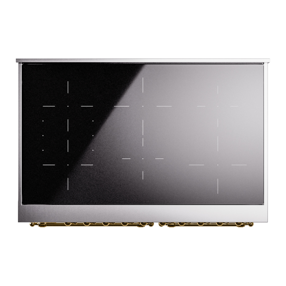 ILVE UPDI406NMPWHG Nostalgie II 40" Induction Range, top view