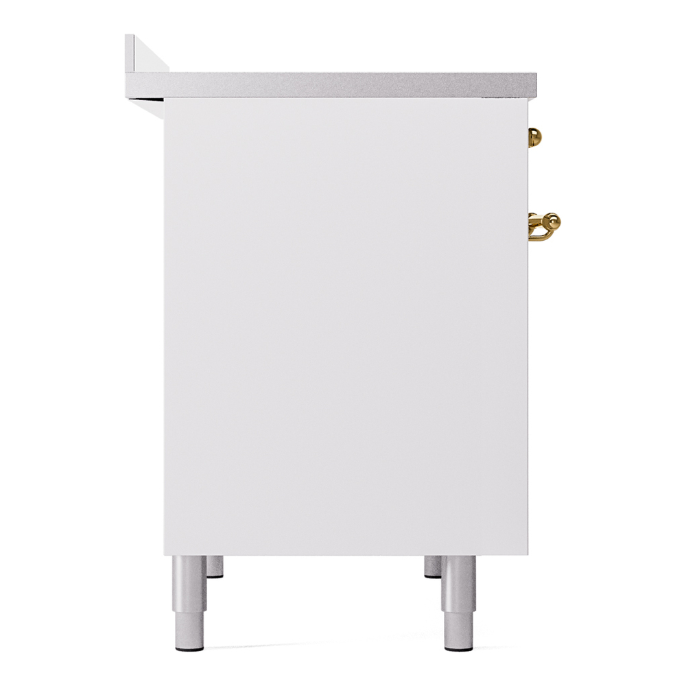 ILVE UPDI406NMPWHG Nostalgie II 40" Induction Range, left side view