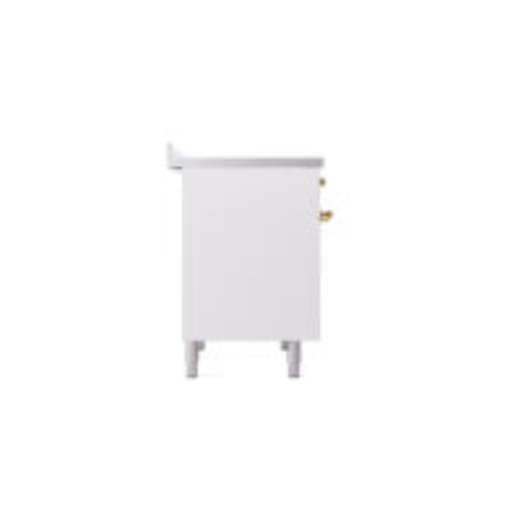 ILVE UPDI406NMPWHG Nostalgie II 40" Induction Range, left side view