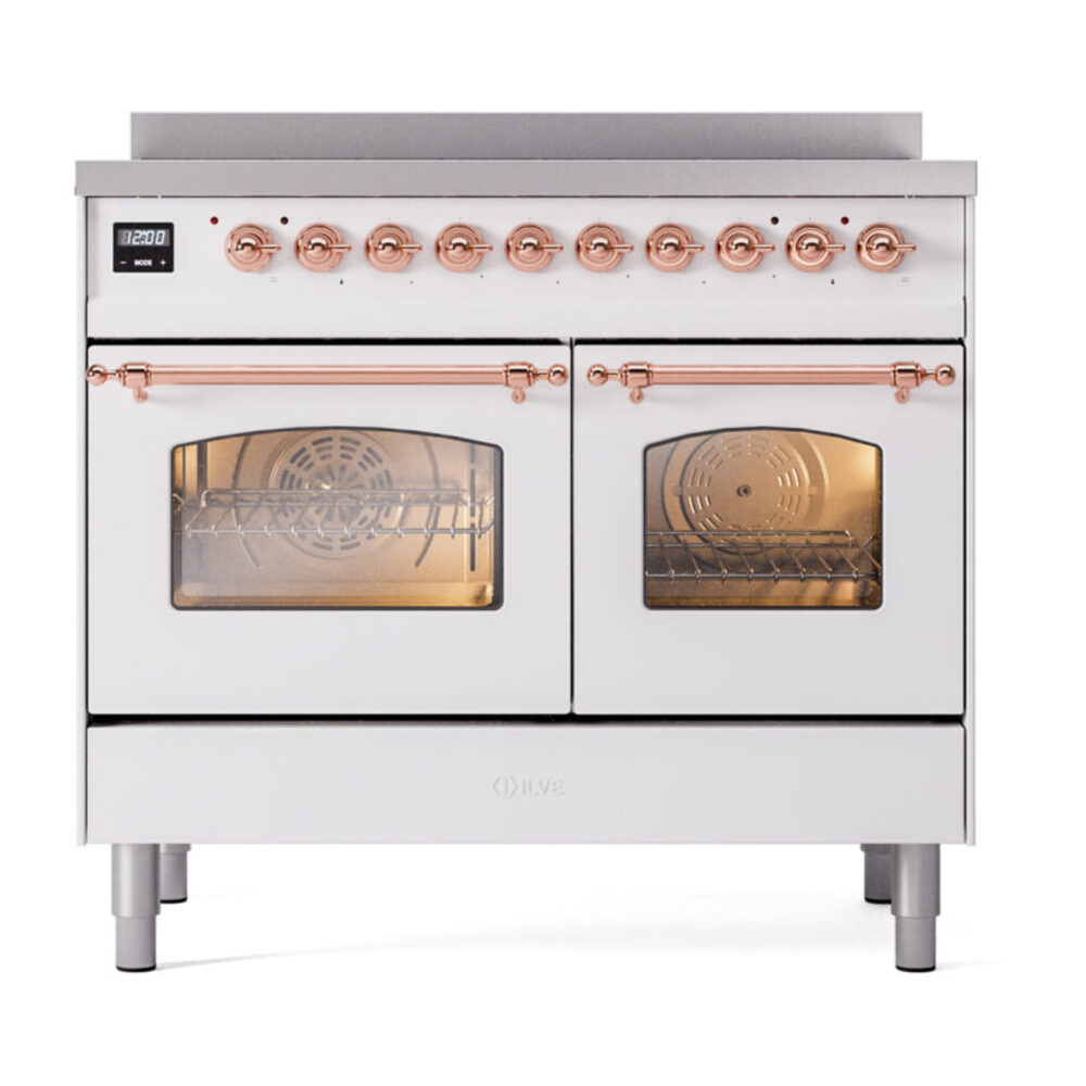 ILVE UPDI406NMPWHP Nostalgie II 40" Induction Range, front view